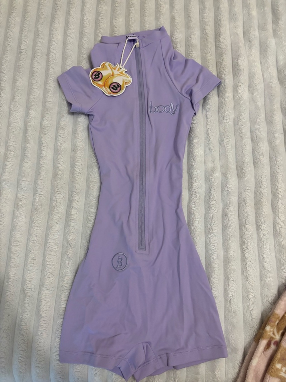 Body by raven tracy lavender one piece romper